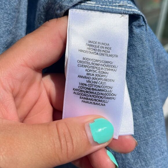 Polo by Ralph Lauren Mila Embroidered Chambray Shirt NWT - Picture 9 of 14